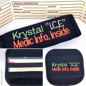 3 Bright Luggage-Purse Handle Info Covers